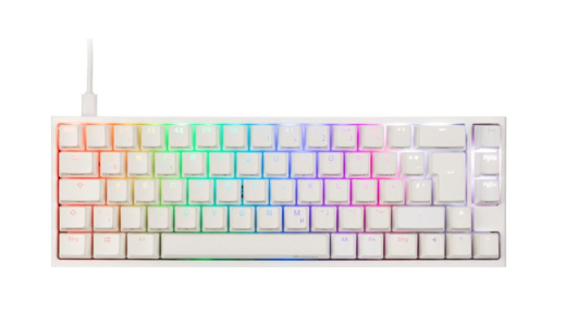 Ducky One 2 SF PBT Pure White RGB MX SILENT RGB RED